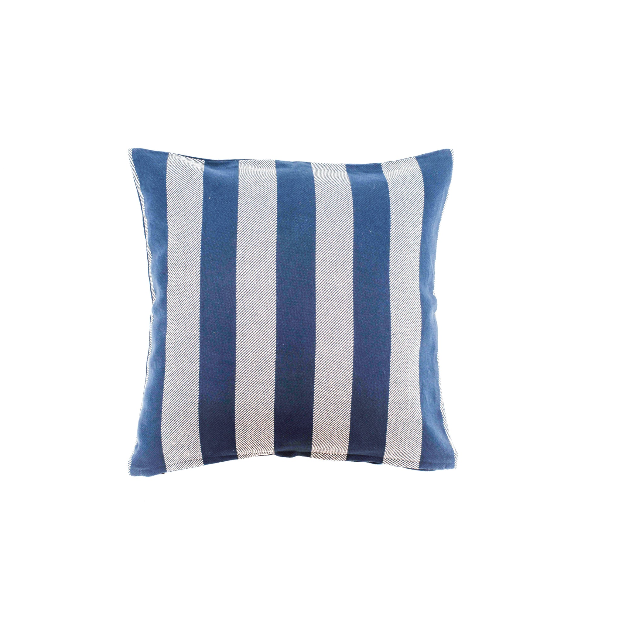Blue and White Woven Cushion Cover