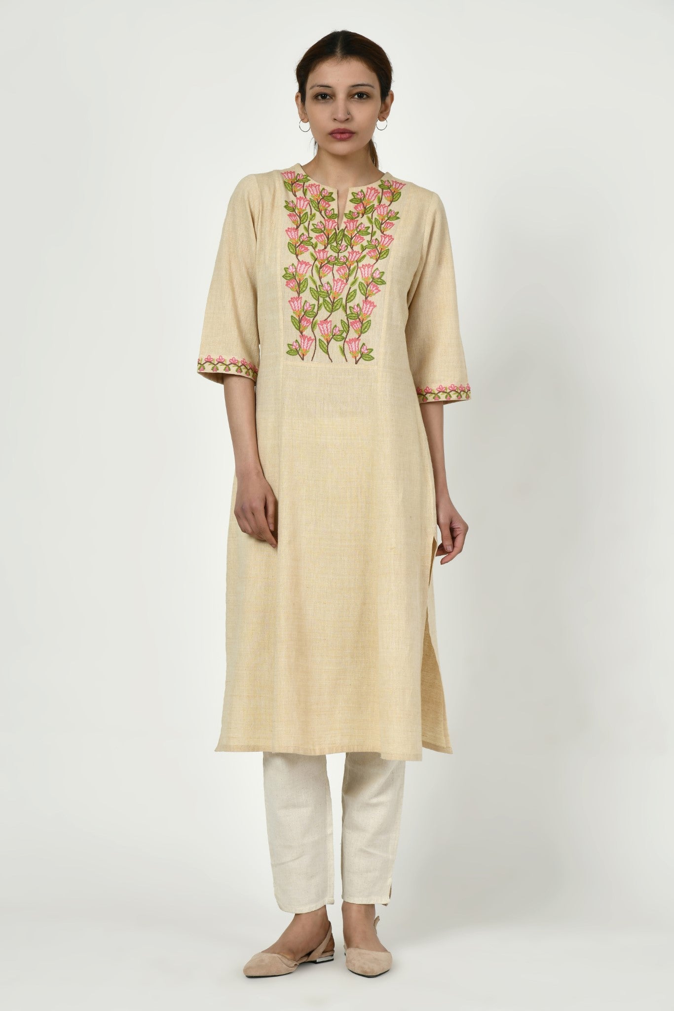 Noorbagh Kurta with Embroidered Yoke