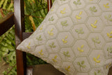 Bageecha Chikankari Honeycomb Cushion Cover (Small)