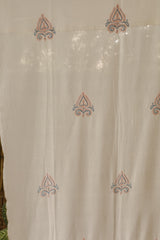 Bageecha Chikankari Door Curtain