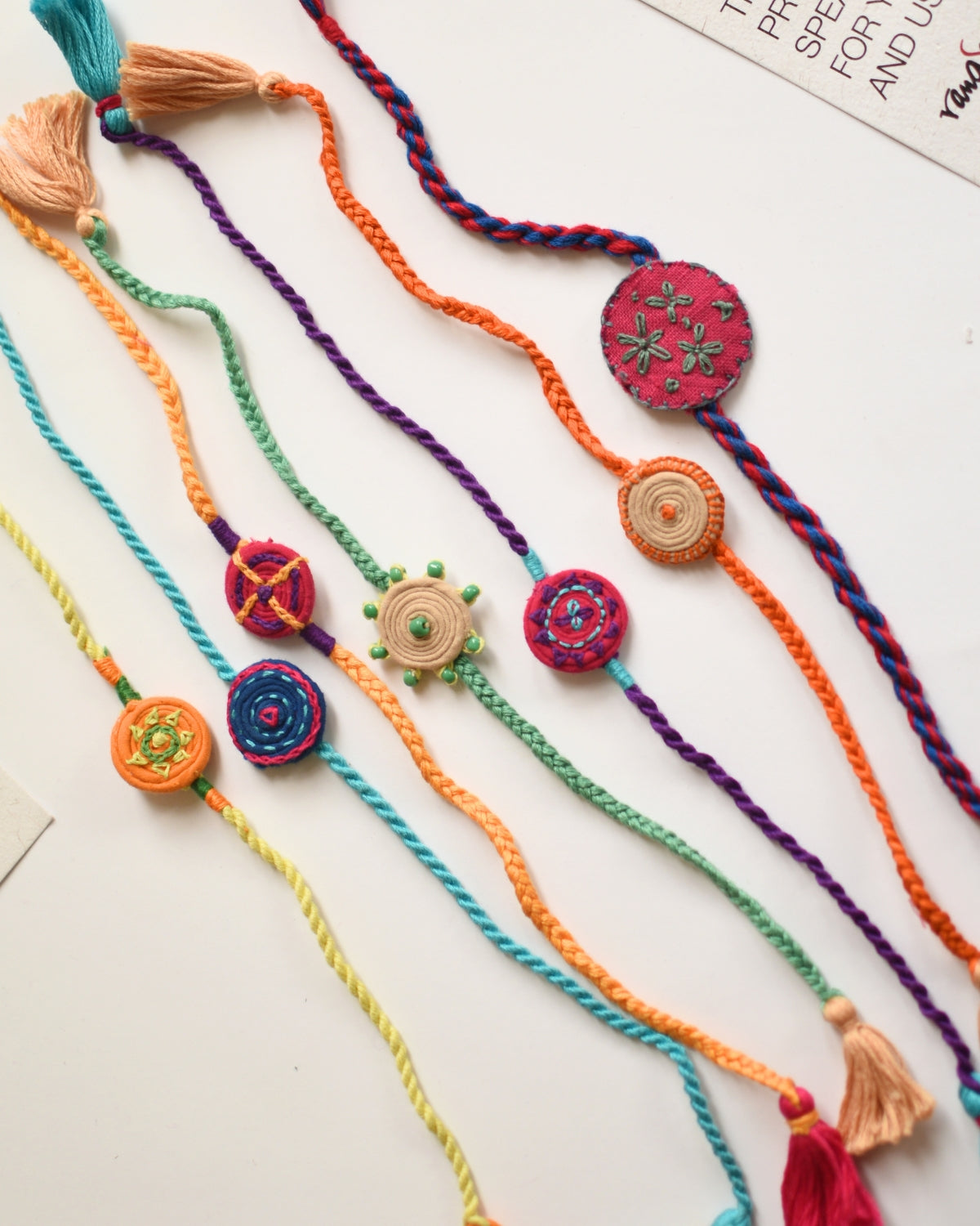 Handmade Thread & Fabric Rakhi
