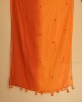 Aashvi Yellow-Orange Kota Dupatta With Desert Hand Embroidery
