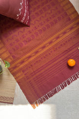 Malani Extra Weft Handwoven Cotton Pattu Floor Covering