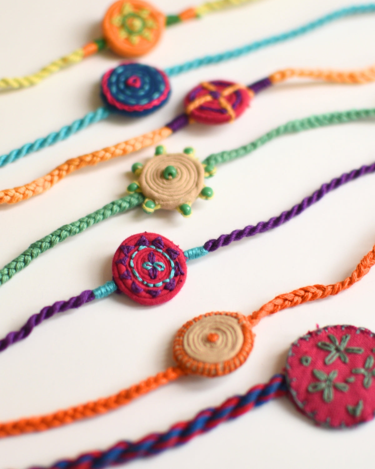 Handmade Thread & Fabric Rakhi