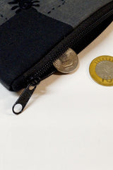 Craft For Change Black Patchwork Coin Pouch