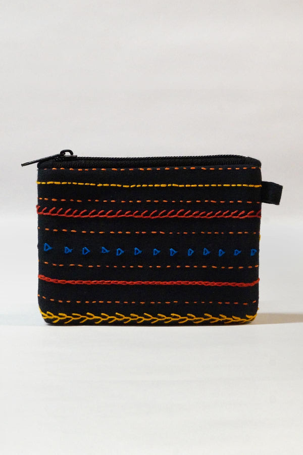 Hand Embroidered Cotton Pouch