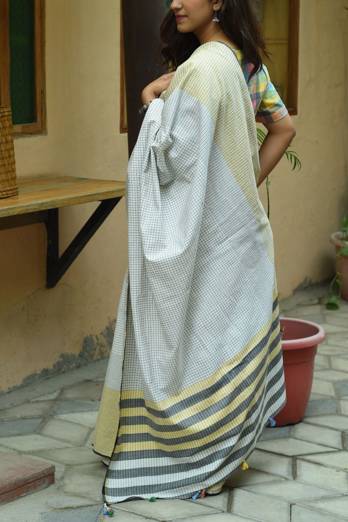 Mellow Yellow Rekha saree