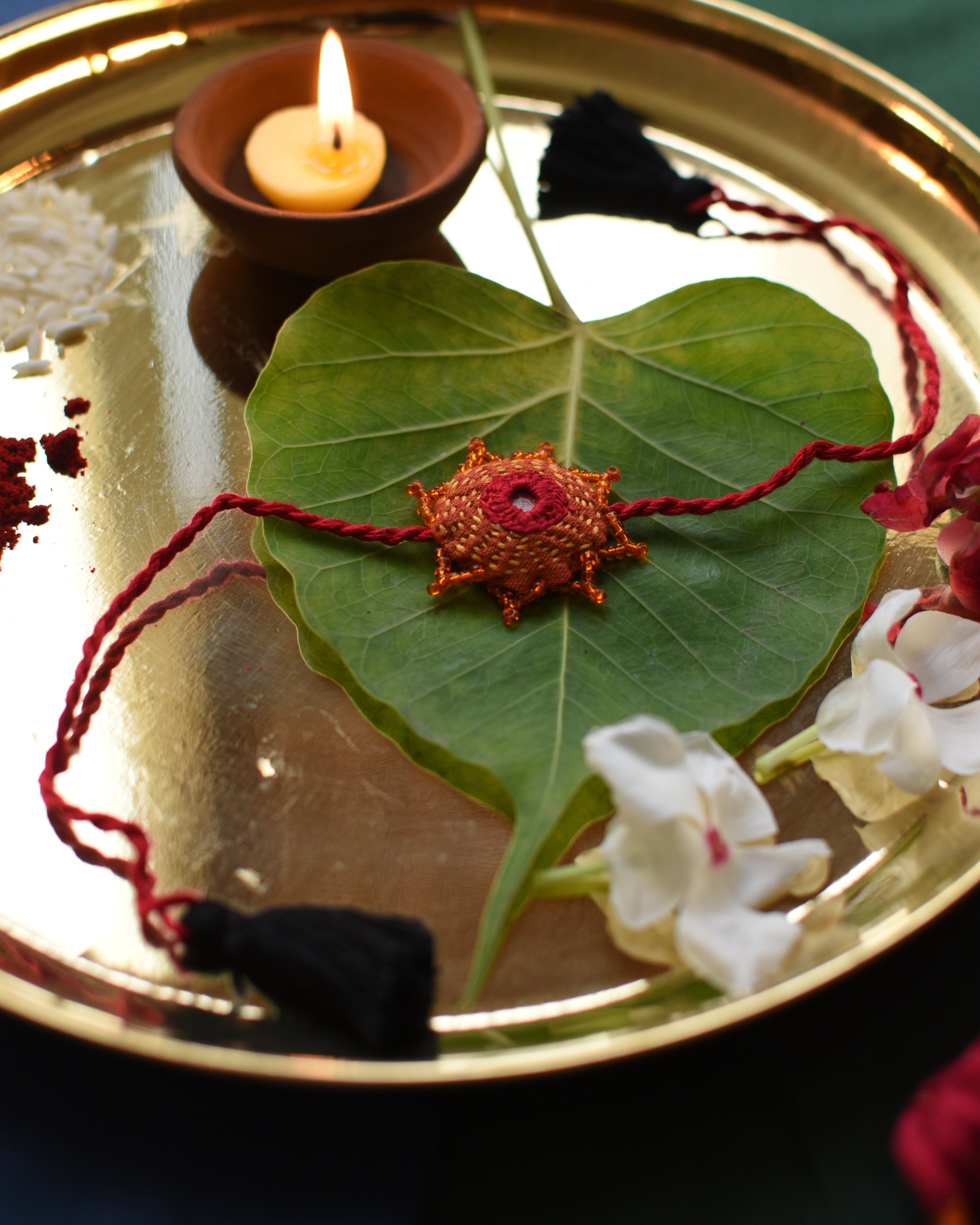 Floral Mirror Rakhi