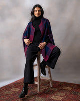Gurez Color-Blocked Handwoven Woolen Cape