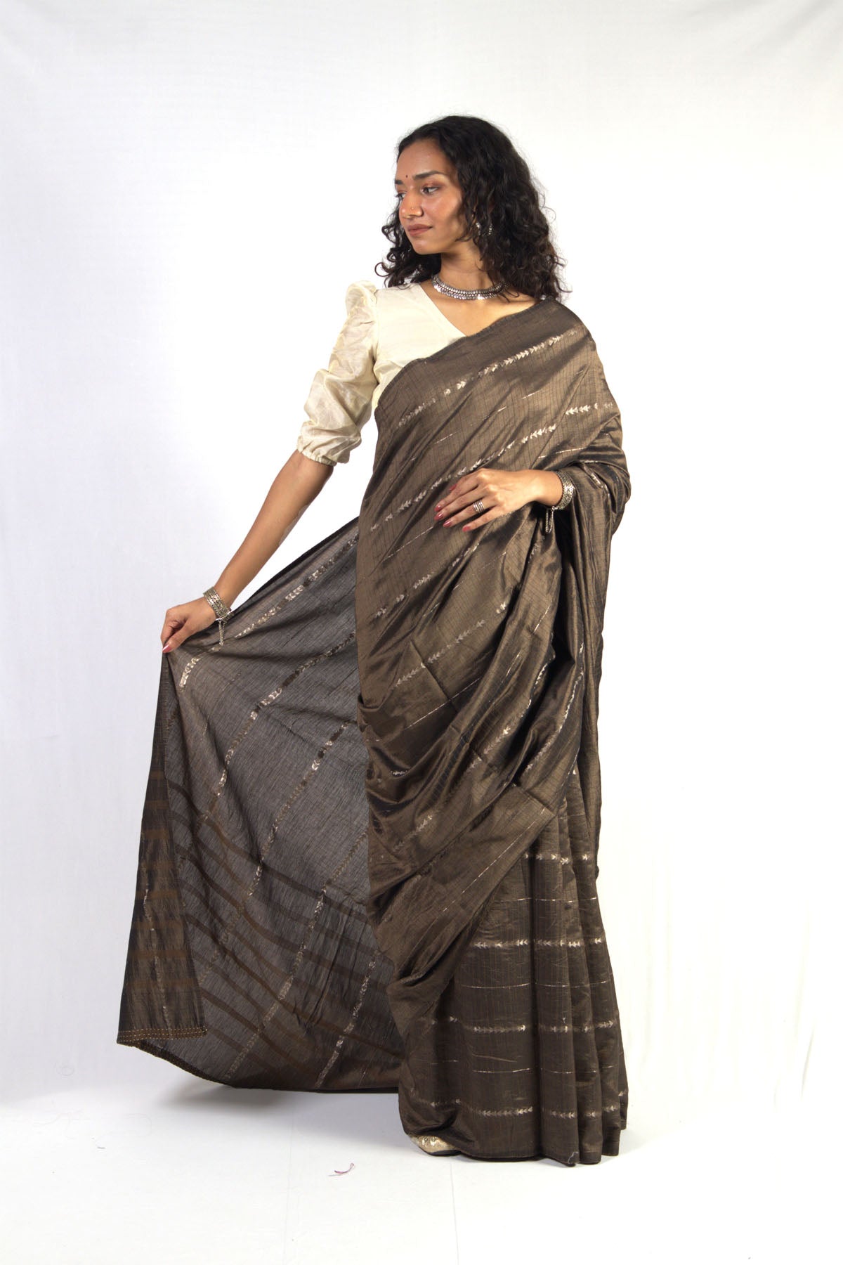 Triangle Dobby Saree