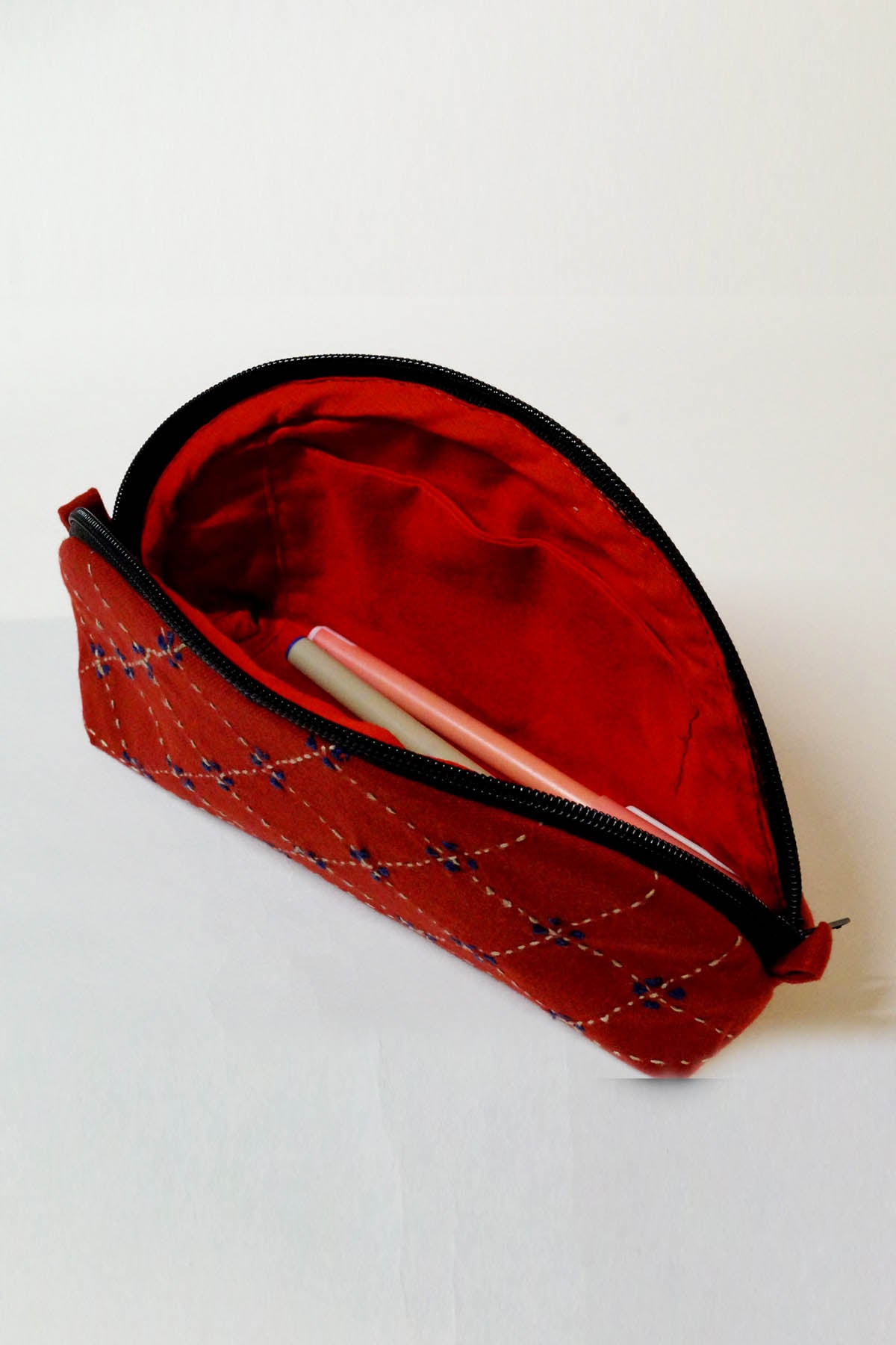 Craft For Change Red Pencil Pouch