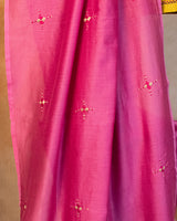 Kamal Chanderi Saree with Soof Hand Embroidery