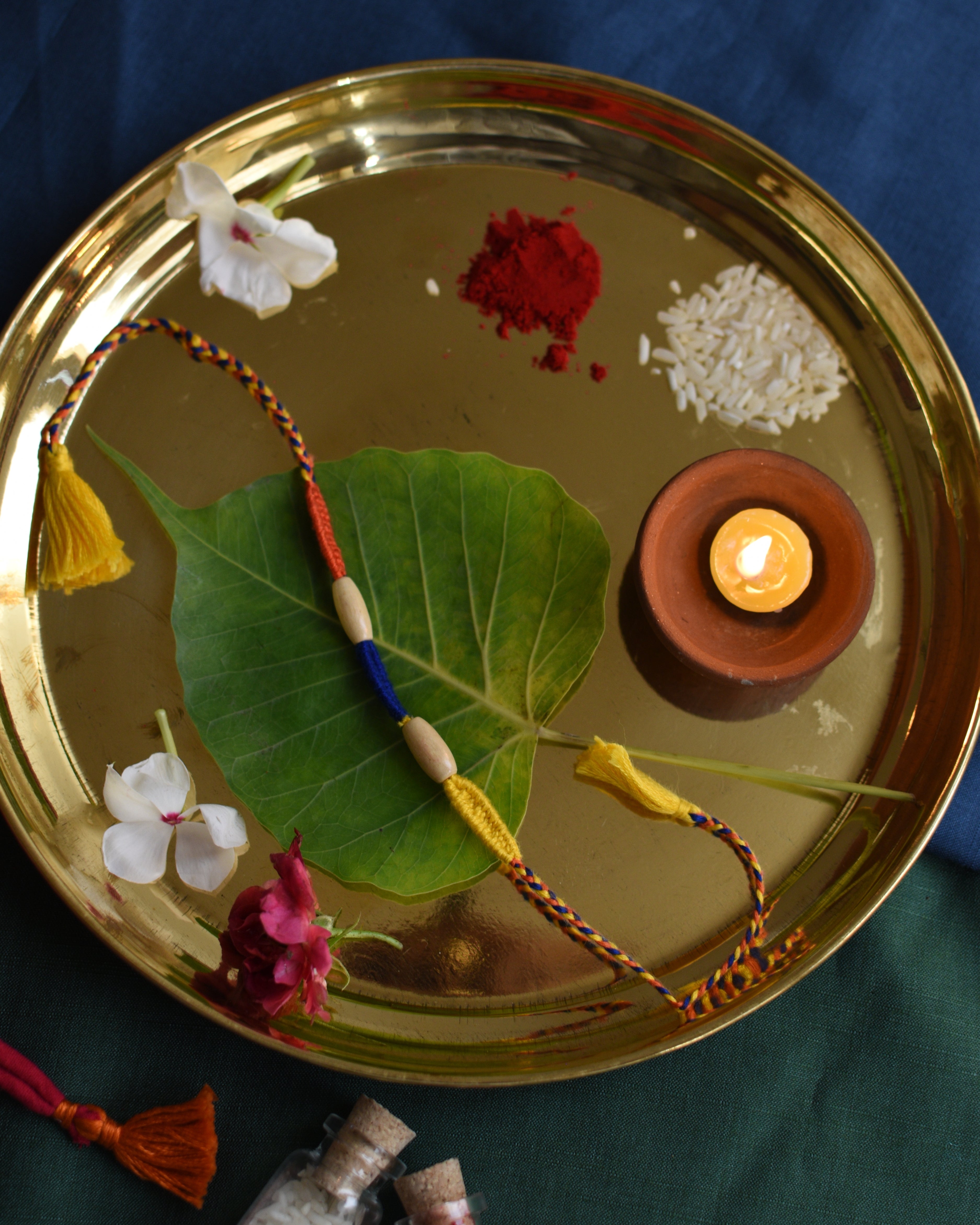 Katha Wooden Beaded Handcrafted Rakhi
