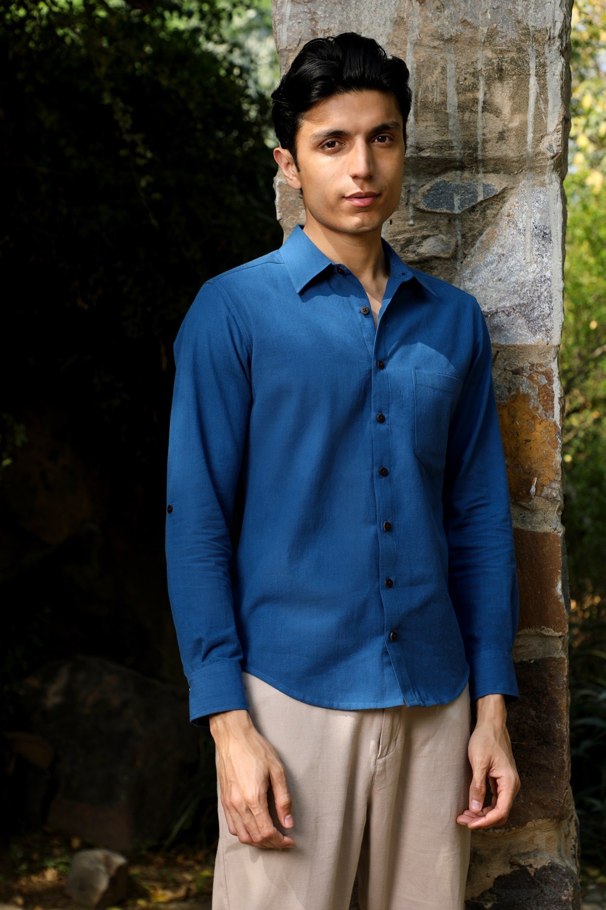 Musafir Indigo Full Sleeve Shirt