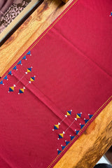 Eshna Maroon Runner With Soof Hand Embroidery
