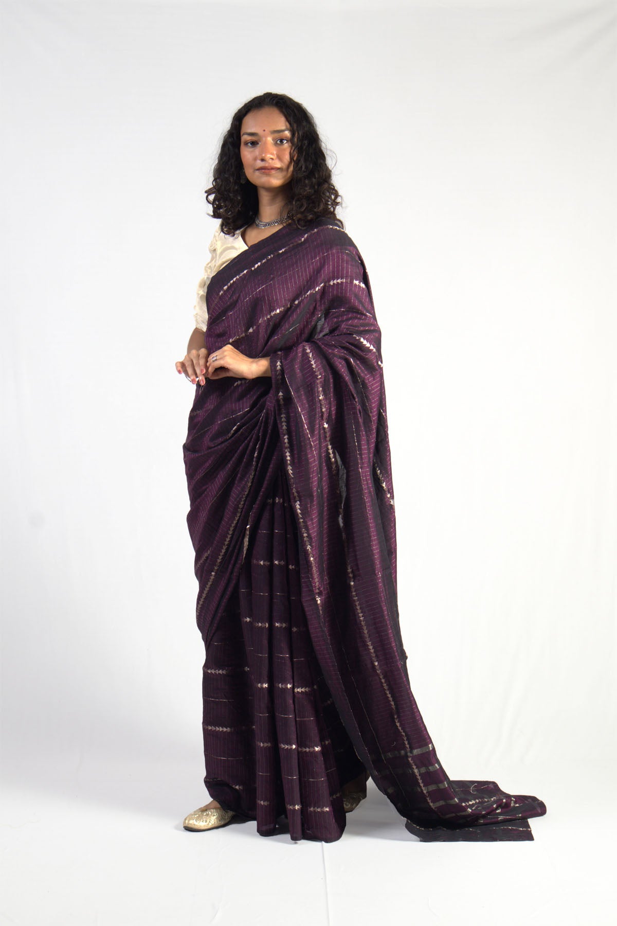 Triangle Dobby Saree