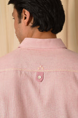 Baori Pink Hand Embroidered Full Sleeve Shirt