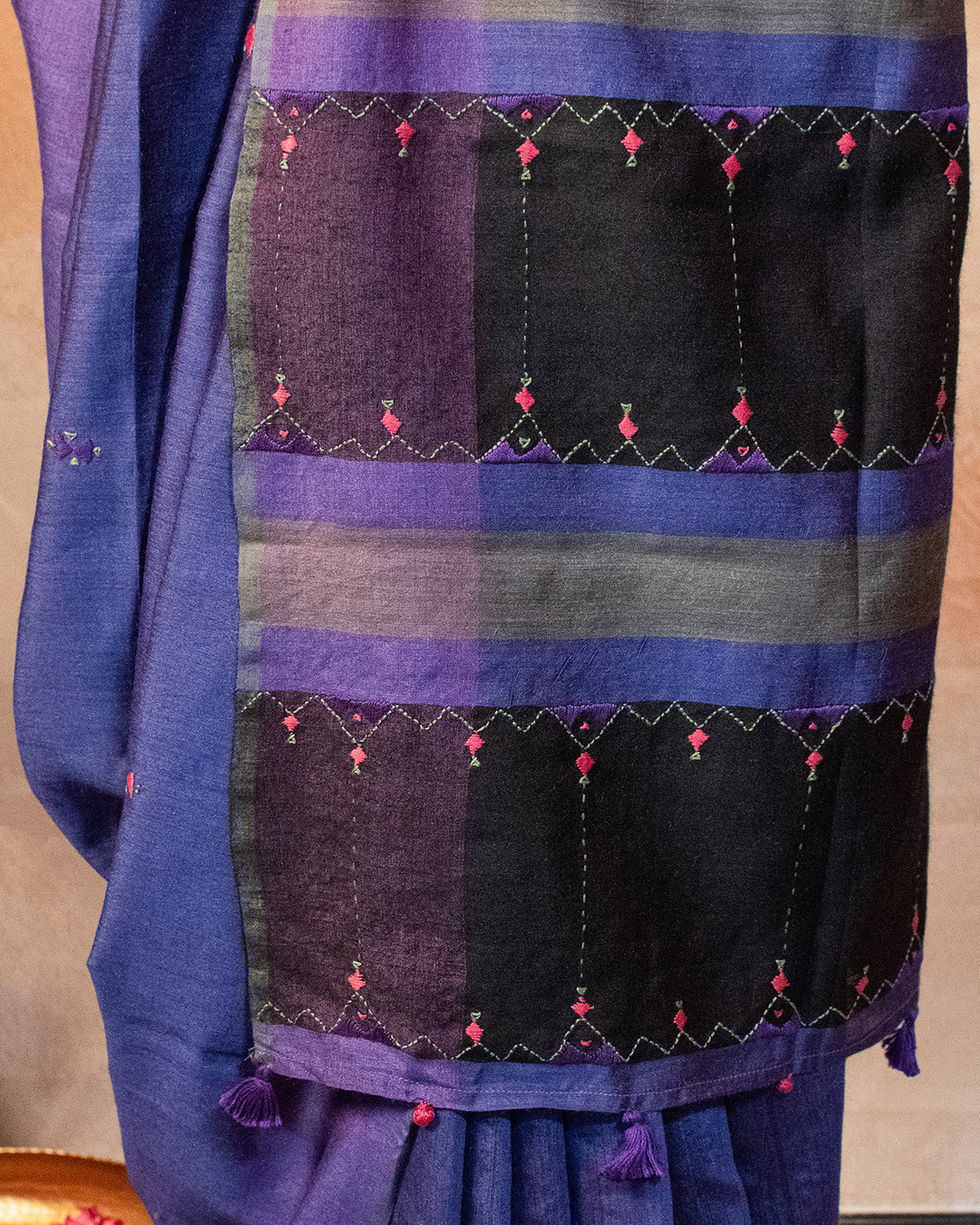 Chhaya Eri Saree with Soof Hand Embroidery