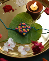 Square Shaped Soof Rakhi