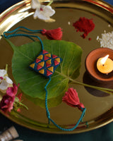 Square Shaped Soof Rakhi