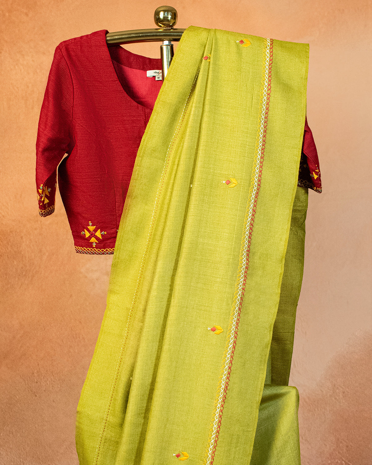 Taruni Tussar Saree with Soof Hand Embroidery