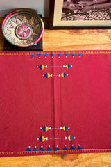 Eshna Maroon Runner With Soof Hand Embroidery