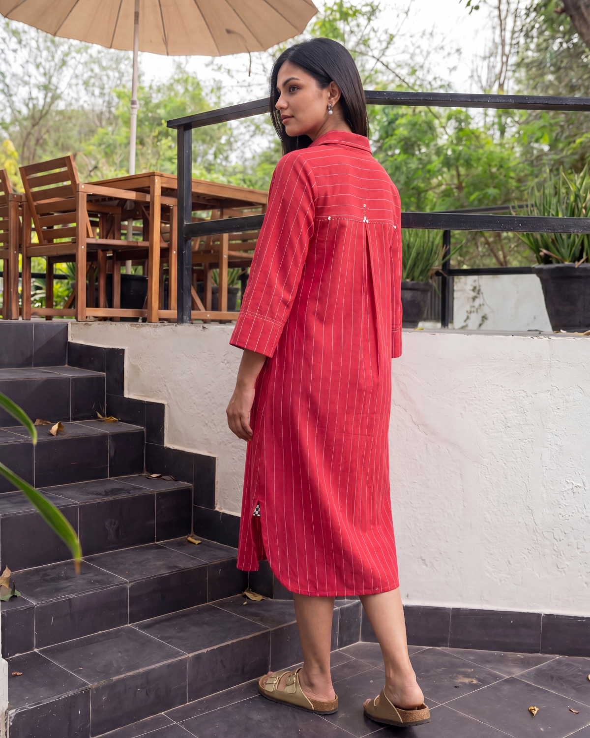 Dhwani Woven Cottan Shirt Dress