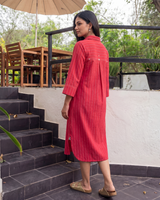 Dhwani Woven Cottan Shirt Dress