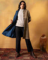 Dhaani Charcoal Green Handwoven Naturally Dyed Woolen Jacket