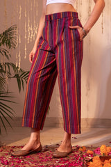 Haveli Multicolor straight Fit Pant