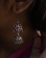 Ghoomar Silver Earring