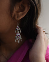 Kesariya Silver Earring