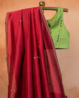 Tamra Chanderi Saree with Soof Hand Embroidery