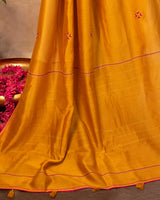 Kaulai Chanderi Saree with Soof Hand Embroidery