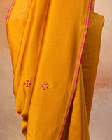 Kaulai Chanderi Saree with Soof Hand Embroidery