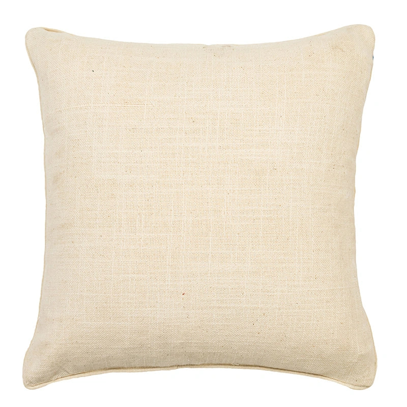 Inshanoor Crochet Cushion (Rust)- Gerua Jaal Cushion Cover