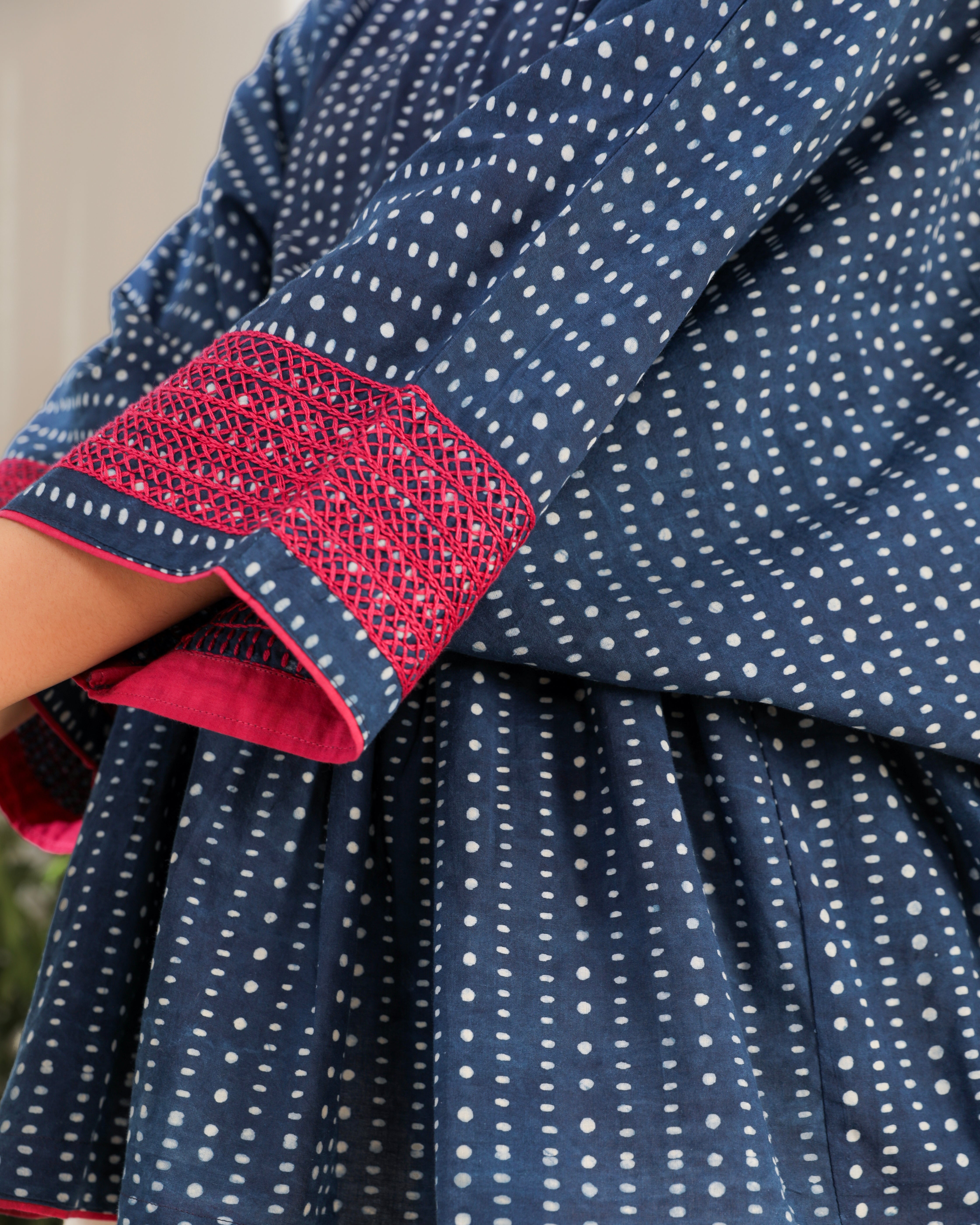 Chaaya Indigo Block Printed Relaxed Fit Top