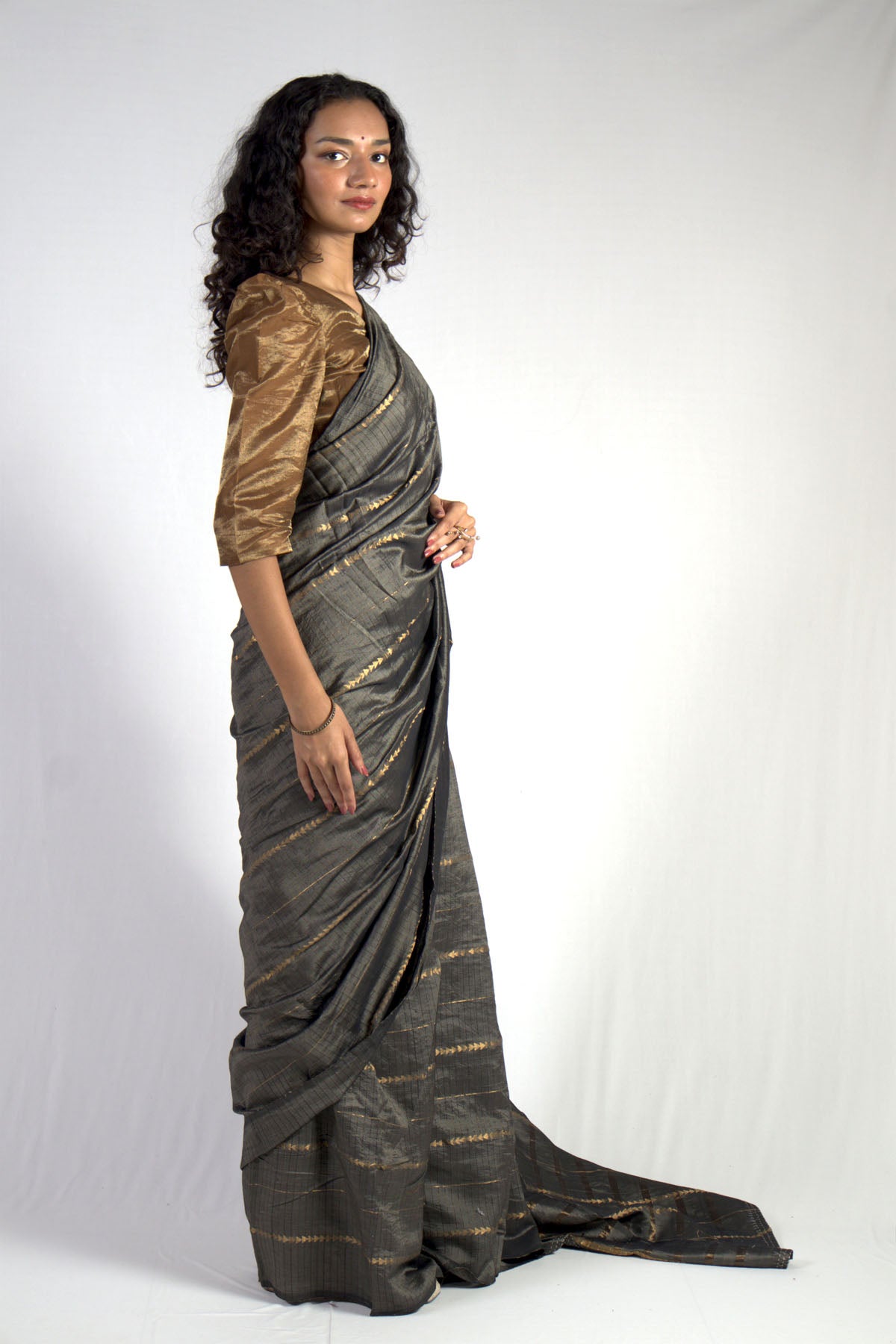 Triangle Dobby Saree