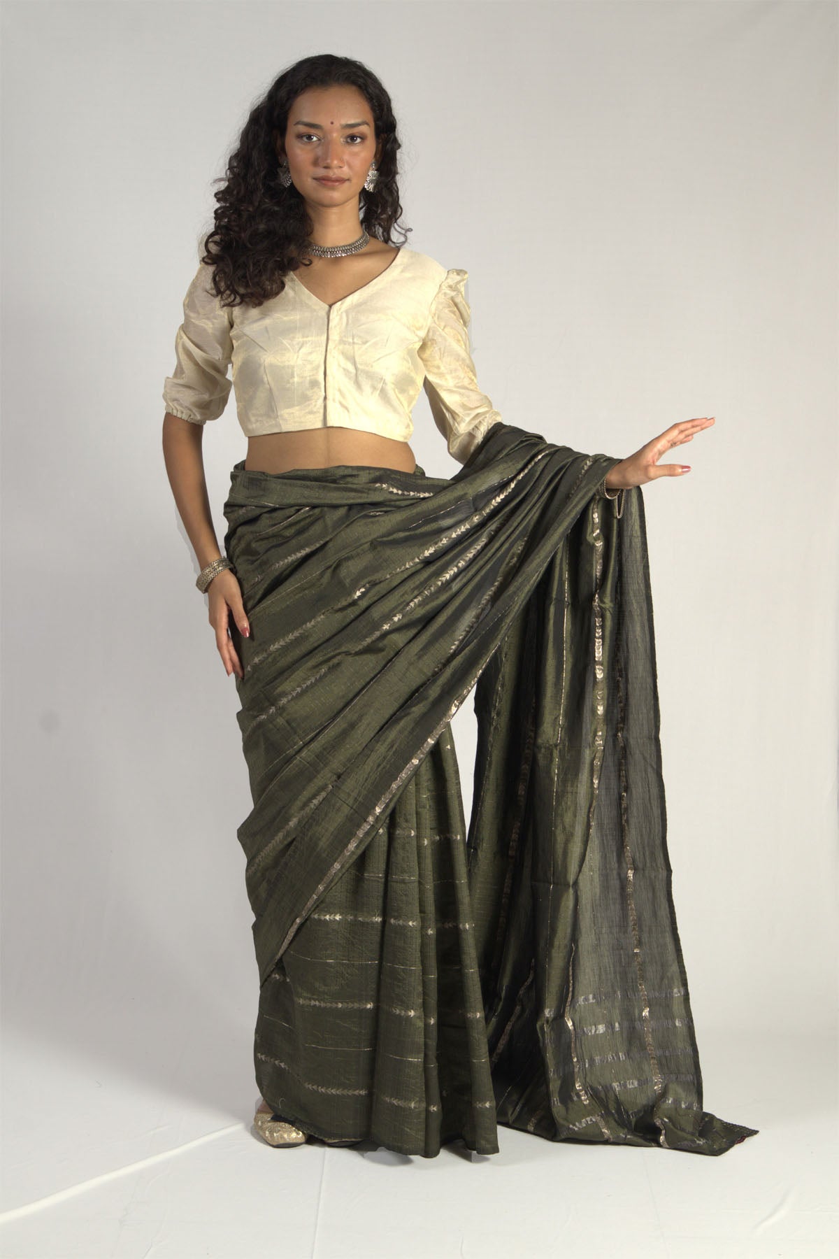 Triangle Dobby Saree