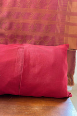 Eshna Maroon Rectangular Cushion Cover with Soof Hand Embroidery