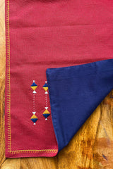Eshna Maroon Runner With Soof Hand Embroidery