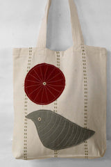 Bikaner Bloom Natural Tote Bag