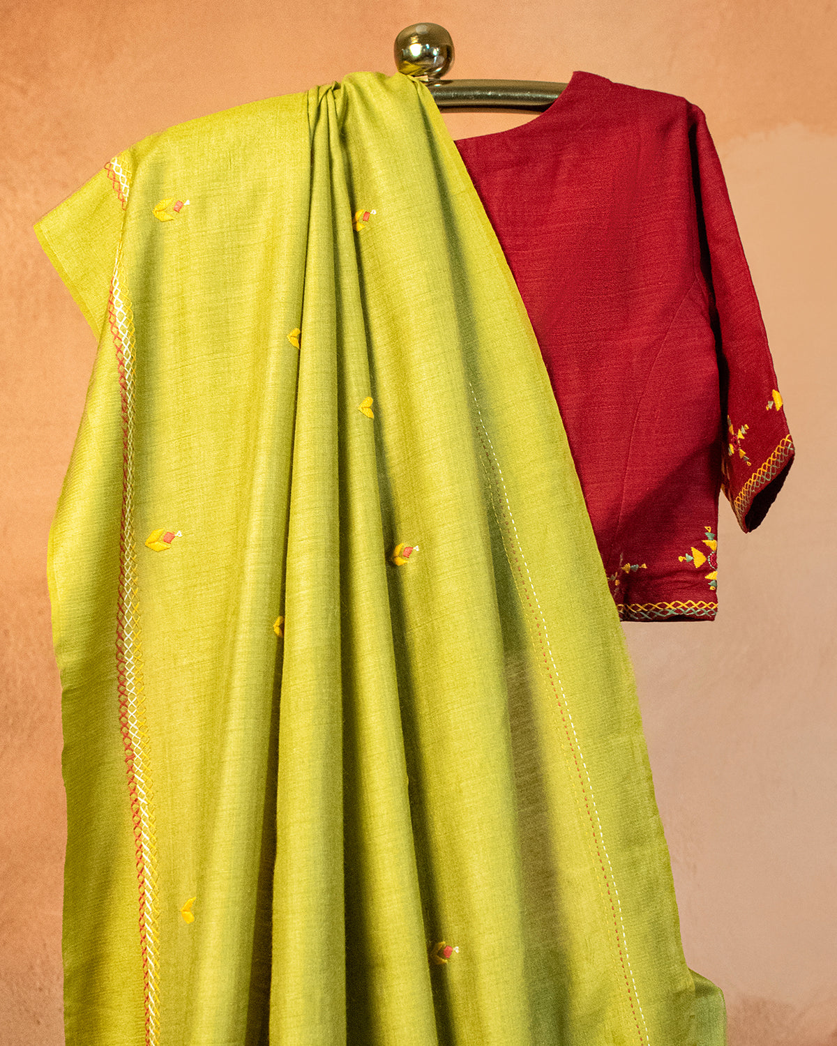 Taruni Tussar Saree with Soof Hand Embroidery
