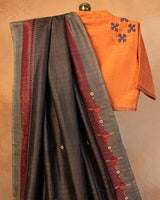 Kala Sutra Tussar Saree with Soof Hand Embroidery