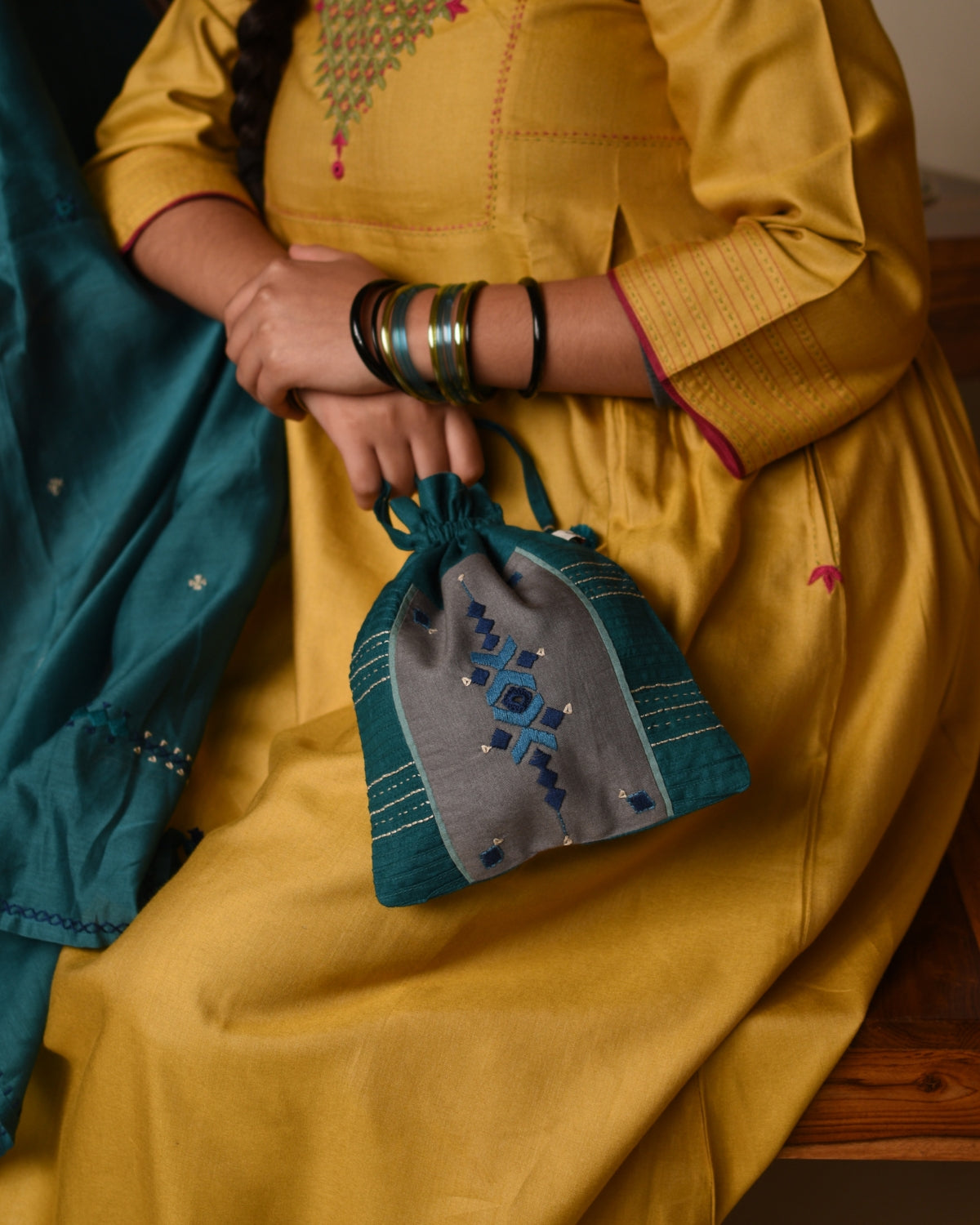 Teel Soof Embroidered Potli