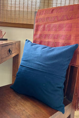 Eshna Blue Star Cushion Cover with Soof Hand Embroidery