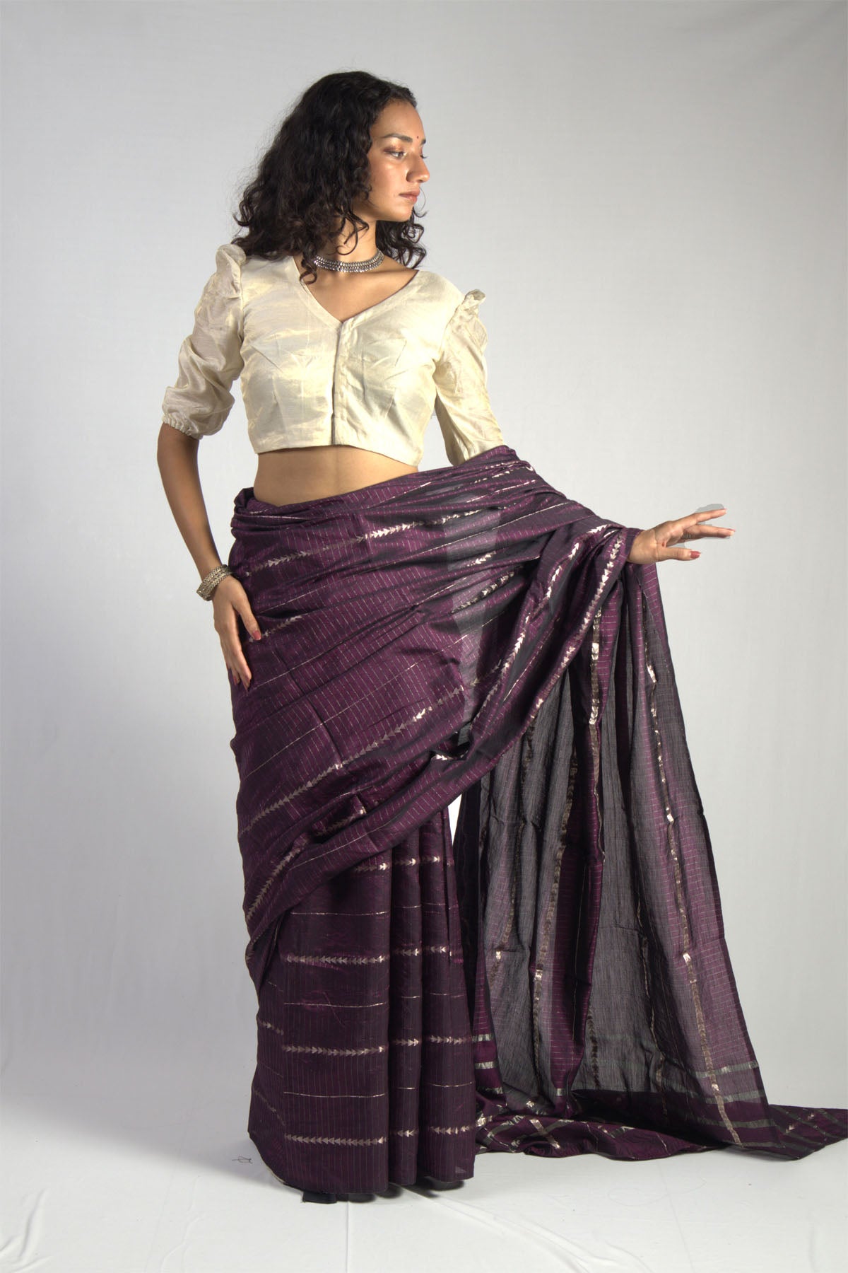 Triangle Dobby Saree