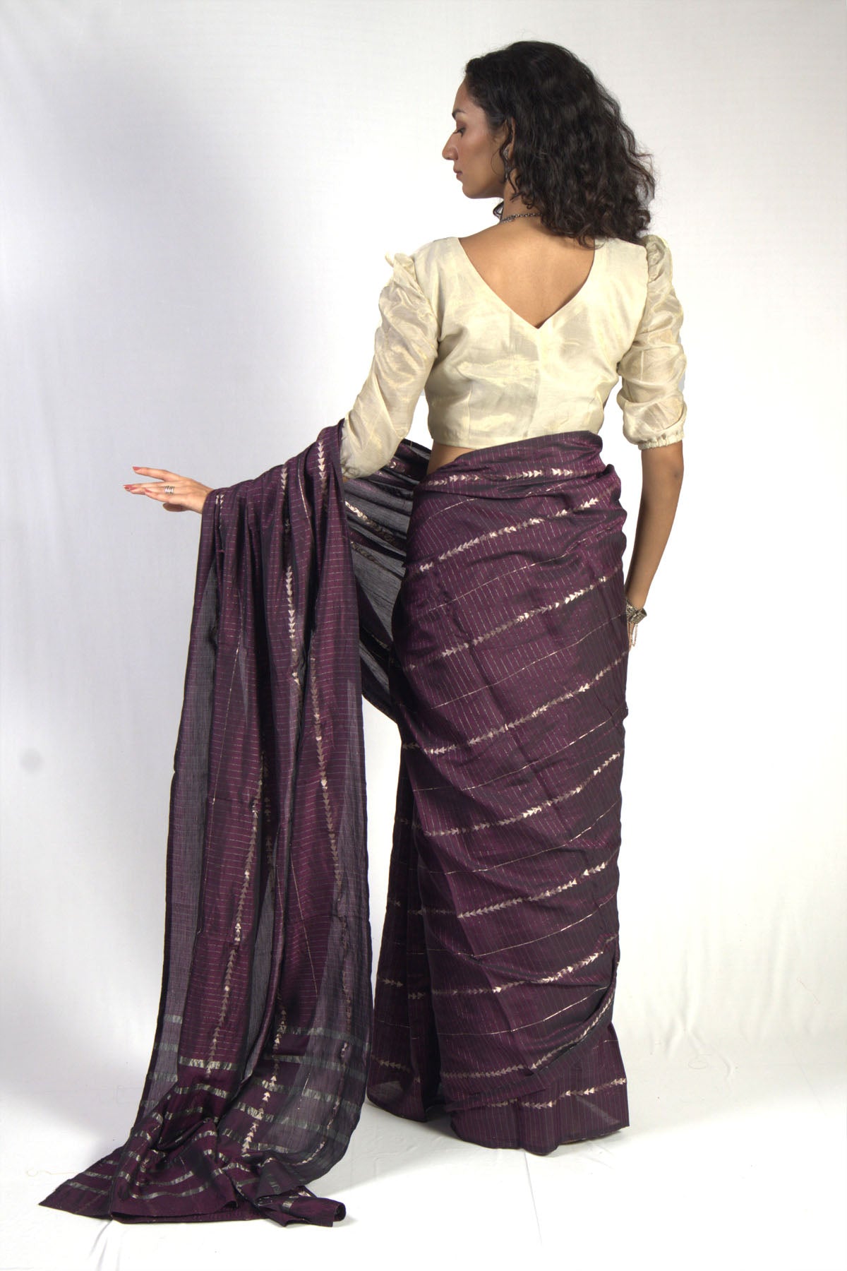 Triangle Dobby Saree