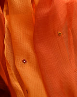 Aashvi Yellow-Orange Kota Dupatta With Desert Hand Embroidery