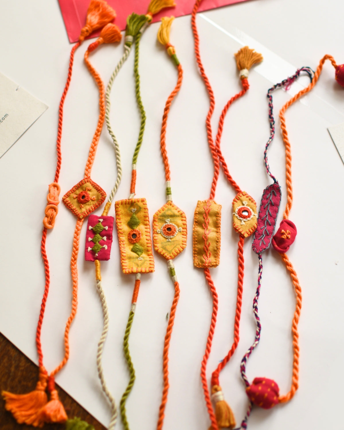 Handcrafted Fabric Embroidered Rakhi
